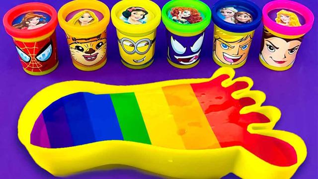 Kinetic Sand Video✨| The process of making mixed nail foot in a bathtub 🌈 img