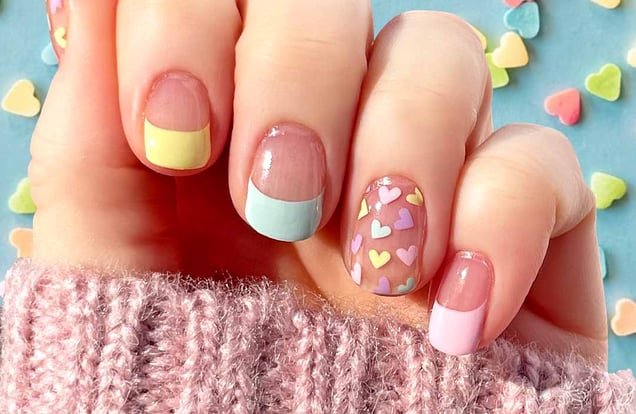 easy nail art design #nailart #shorts img